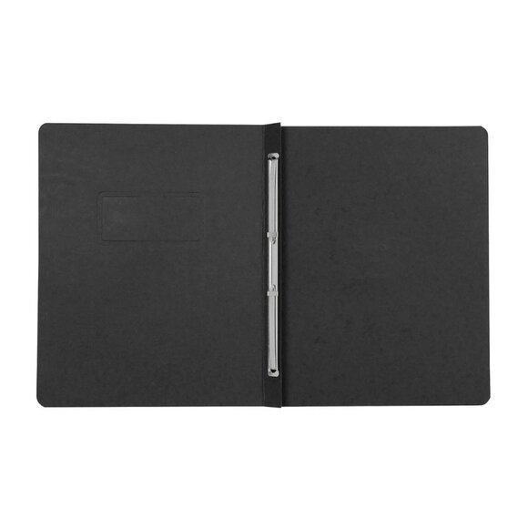 Oxford Paper Report Cover Large 2 Prong Fastener Letter 3" Capacity Black 25/Box - Picture 3 of 5